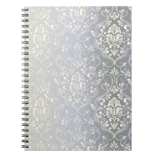 Carnet Damask brillant vintage (Devant)