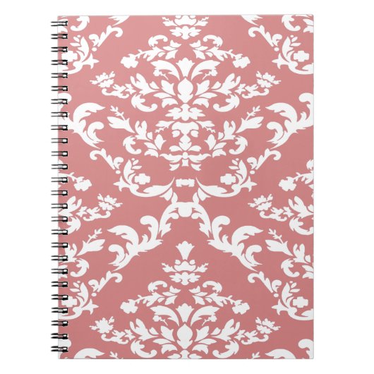 Carnet Damask Modèle Gras Rose (Devant)