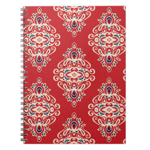 Carnet Damask Vintage : Flourish Seamless Motif.