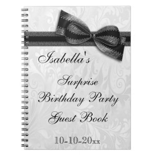 Carnet Damassé et arc de fête d'anniversaire de SURPRIS