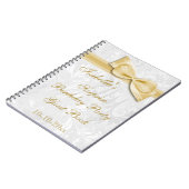 Carnet Damassé et arc de fête d'anniversaire de SURPRISE (Côté gauche)