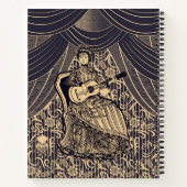 Carnet Dame avec guitare (Dos)