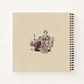 Carnet dame boit du thé (Dos)