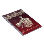 Carnet dame boit du thé (Côté Droit)