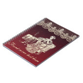 Carnet dame boit du thé (Côté gauche)