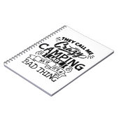 Carnet Dame de camping (Côté gauche)