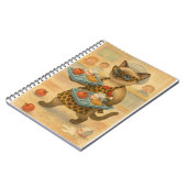 Carnet Dame de cantine servant de la nourriture à l'école (Côté gauche)