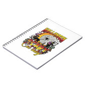 Carnet Dame de chat effrayante Halloween Faucheuse Lune M (Côté gauche)