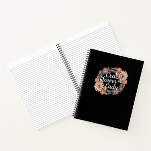 Carnet Dame des fleurs folles - Zinnia Gardener