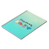 Carnet Dame du chat fou et 4 chats mignons (Côté gauche)