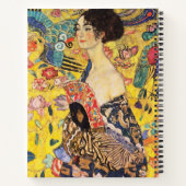 Carnet Dame Gustav Klimt Avec Ventilateur (Dos)