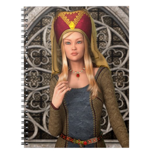 Carnet Dame médiévale (Devant)