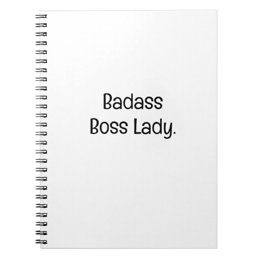 Carnet Dame Patronne Badass (Devant)
