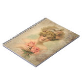Carnet Dame Victorienne Classique Avec Rose (Côté gauche)