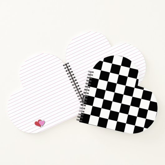 Carnet Damier noir et blanc (Intérieur)