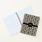 Carnet Damier noir sur sépia (Intérieur)