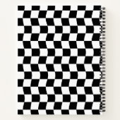 Carnet Damier Rétro Noir Blanc Matière Scolaire (Dos)