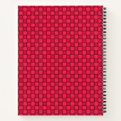 Carnet Damier Rouge Noir (Dos)