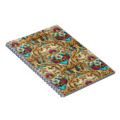 Carnet Damier Turquoise & Or (Côté Droit)