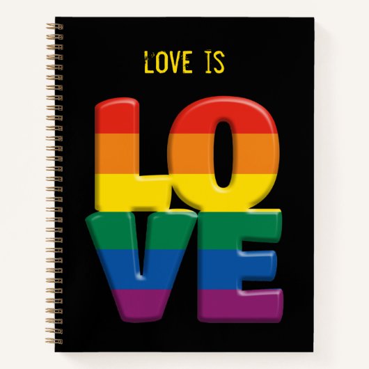 carnet d'amour arc-en-ciel (Devant)