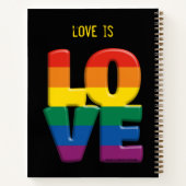 carnet d'amour arc-en-ciel (Dos)