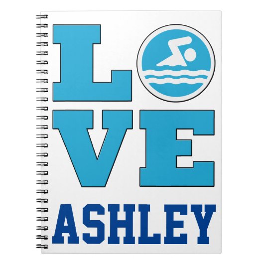 Carnet d'Amour de natation pour les nageurs compét (Devant)