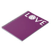Carnet d'amour du volleyball mignon (Côté gauche)