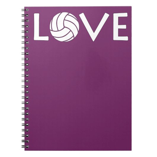 Carnet d'amour du volleyball mignon (Devant)