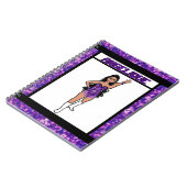 Carnet Dancer Purple Fringe Notebook #2 (Côté gauche)