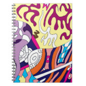 Carnet "Dancing Sky Reaching Hill" Art Abstrait (Devant)