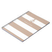 Carnet d'Ancre rayé Brown et blanc (Côté gauche)