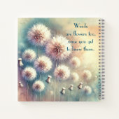 Carnet Dandelion Blowball & Citation (Dos)
