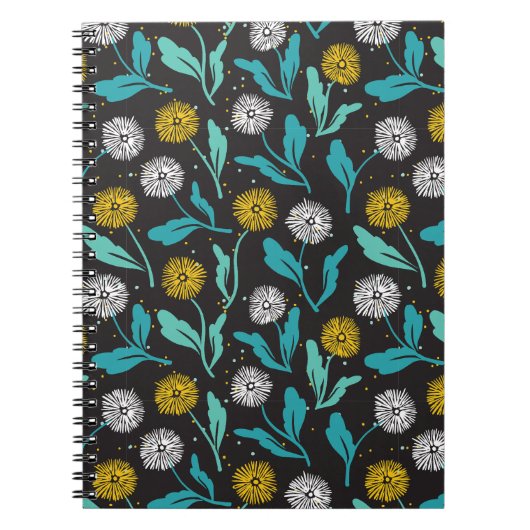 Carnet Dandelion de printemps Fleurs et design Feuille (Devant)