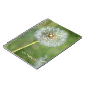 Carnet Dandelion Flower (my photography) (Côté gauche)