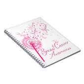 Carnet Dandelion Guerrier Soutien Escadron Cancer du sein (Côté Droit)