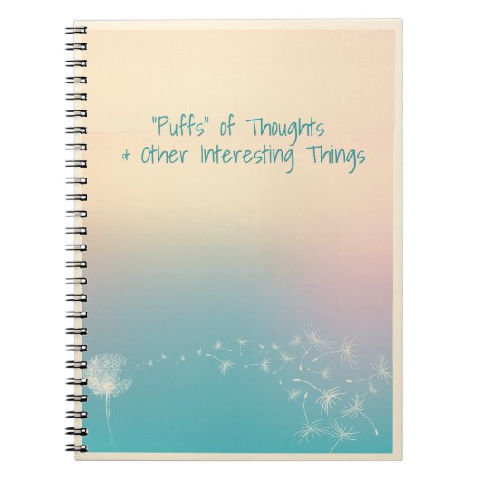 Carnet Dandelion Puff (Devant)