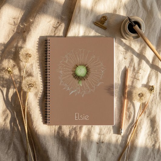 Carnet Dandelion Spiral Notebook – Soft Botanical Design