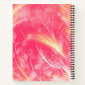 Carnet Dandelions et lucioles rose Abstraits (Dos)