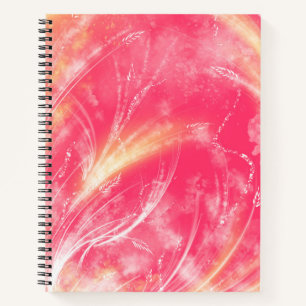 Carnet Dandelions et lucioles rose Abstraits