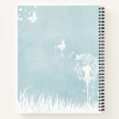 Carnet Dandelions, papillons et Ciel bleu (Dos)