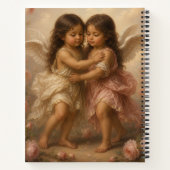 carnet d'ange féminin doux chérubin (Dos)