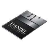 Carnet Daniel Nom avec Métal Liquide qui Tombe (Côté gauche)