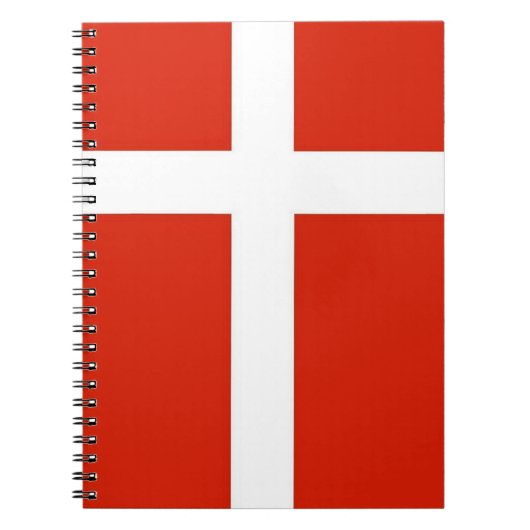 Carnet Dannebrog; Drapeau officiel du Danemark (Devant)