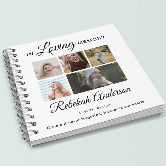 Carnet Dans la mémoire aimante | 5 Photo | Invité commémo