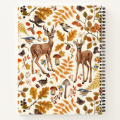 Carnet Dans les bois / Cerf d'automne sur le blanc (Dos)