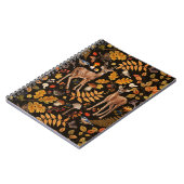 Carnet Dans les bois / Cerf d'automne sur noir (Côté gauche)