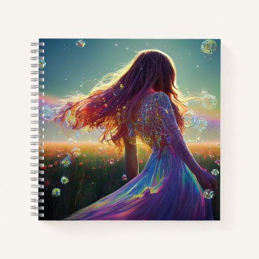 Carnet Dans les champs de cristal sous le ciel étoilé (Devant)