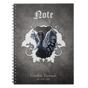 Carnet Dans l'ombre de l'élégance : Un cygne noir.