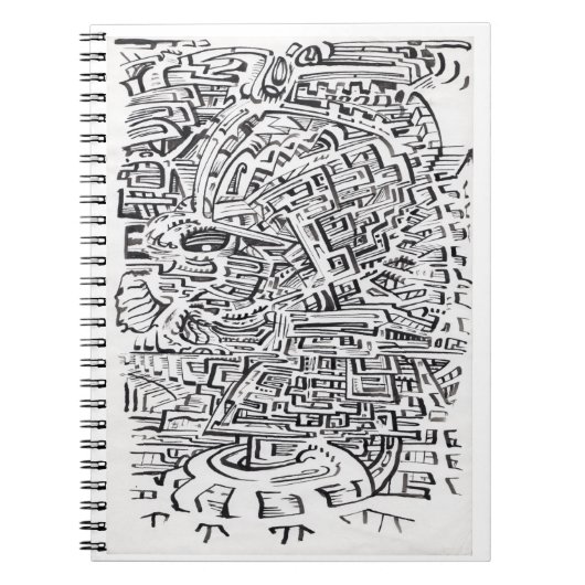 Carnet Dans un lieu intermédiaire, dessin à encre (Devant)