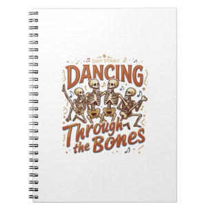Carnet Danse à travers les squelettes d'Halloween Musique